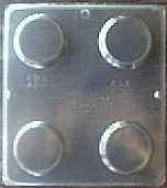 Plain 2-1/4 Circles SOAP - CANDY MOLD